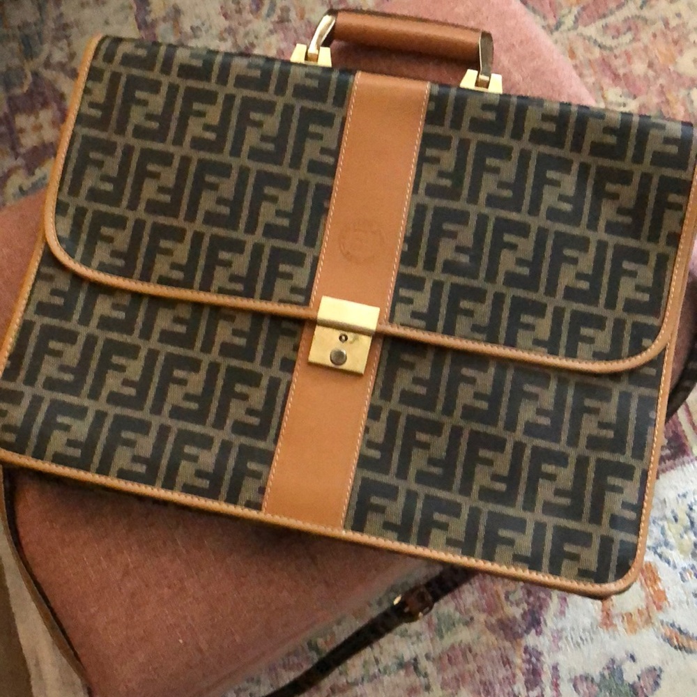 OG Vintage Fendi Women’s Briefcase made in Italy.